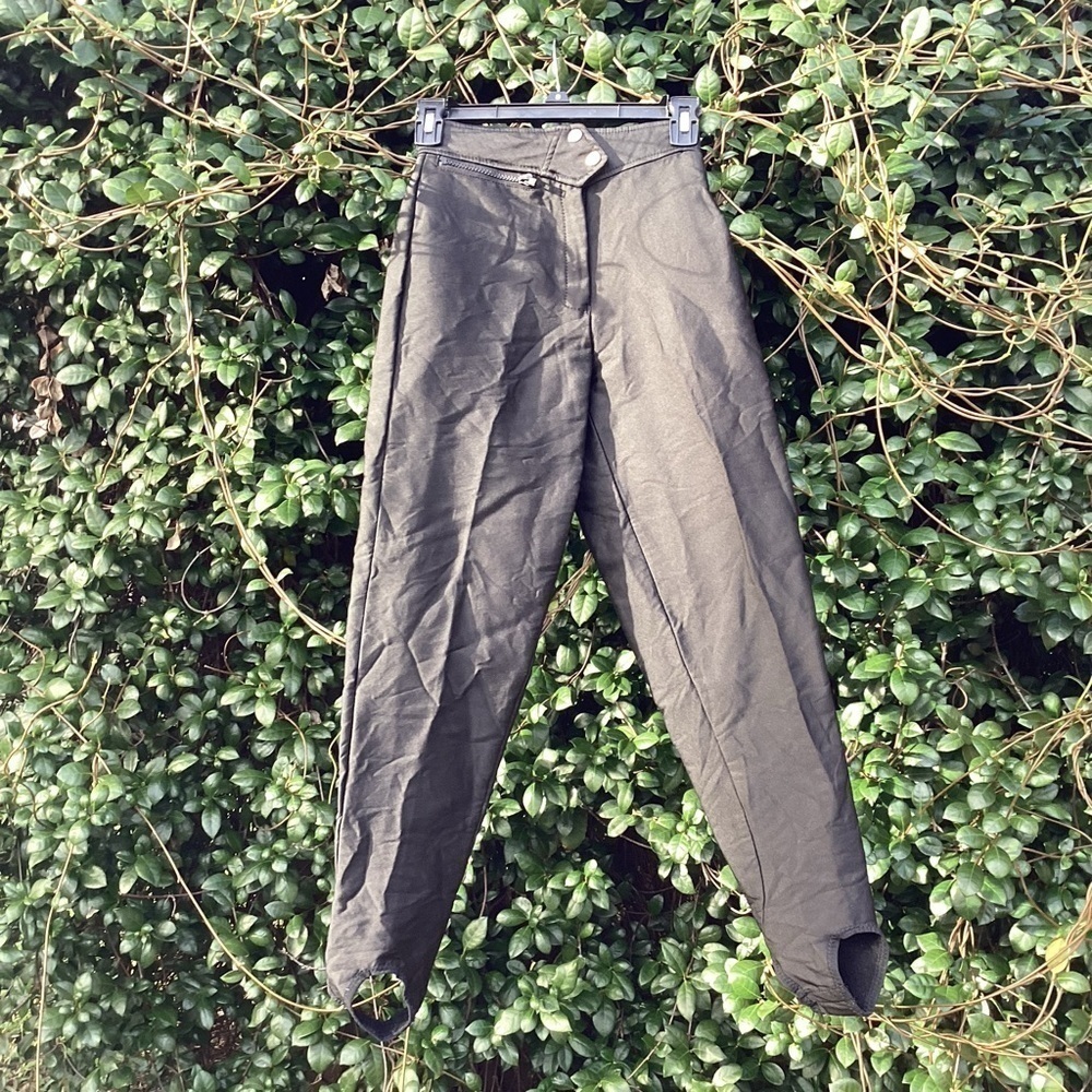 GIRL’S Obermeyer Prowler Sport Altered Black Stirrup Ski Pants
